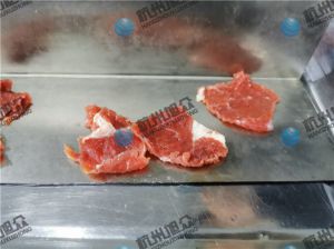 感謝客戶反饋，230A小型切魚片機切牛肉片效果