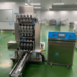 全自動 多功能多頭型湯圓成型排盤機客戶使用現場！